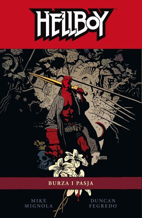 okładka Hellboy Tom 12 Burza i pasja książka | Mike Mignola