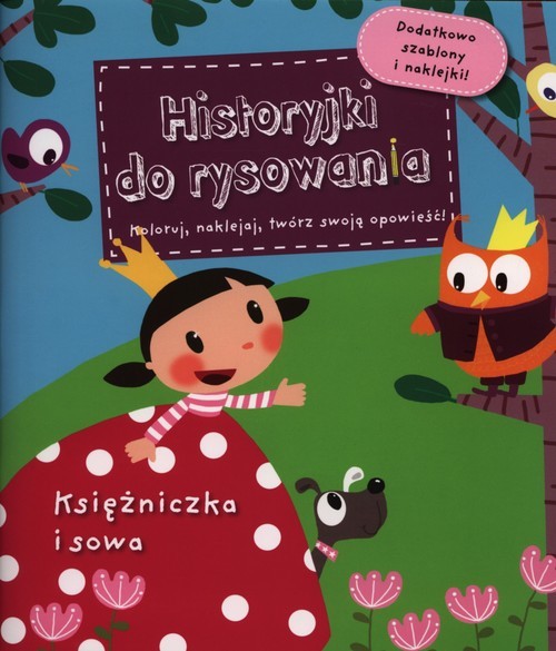 okładka Księżniczka i sowa Historyjki do rysowania książka | Charlotte Grossetete
