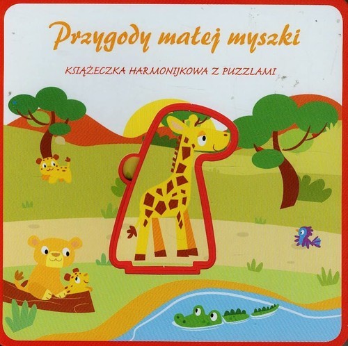 okładka Przygody małej myszki Książeczka harmonijkowa z puzzlami książka