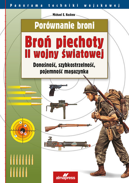 okładka Porównanie broni Broń piechoty II wojny światowej Donośność, szybkostrzelność, pojemność magazynka książka | Michael E. Haskew