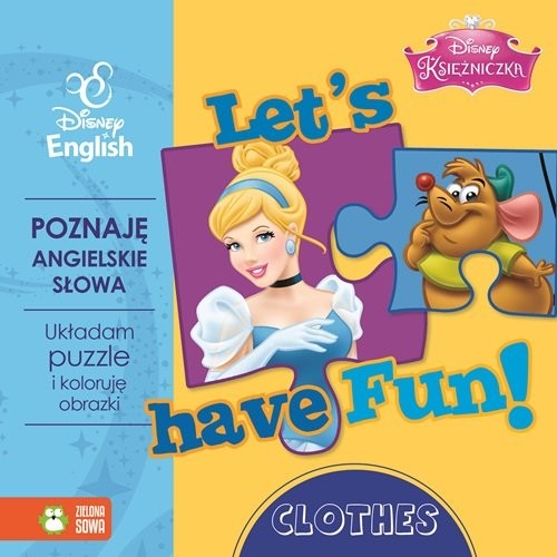okładka Let's have Fun Clothes z puzzlami Księżniczka książka