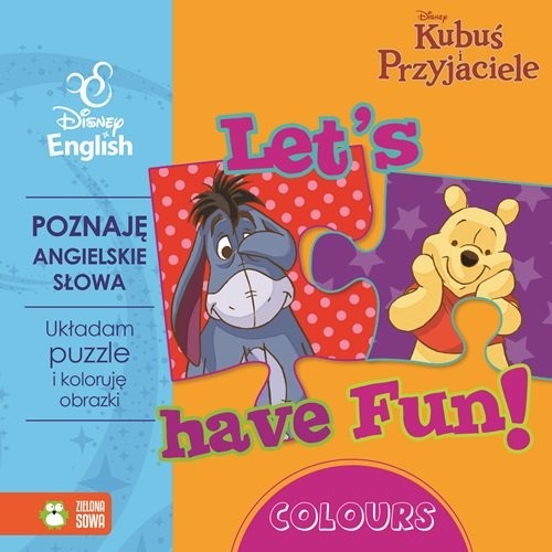 okładka Let's have Fun Colours z puzzlami Kubuś i Przyjaciele książka