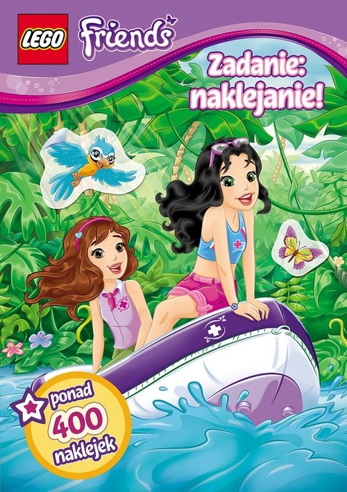 okładka LEGO Friends Zadanie naklejanie! książka