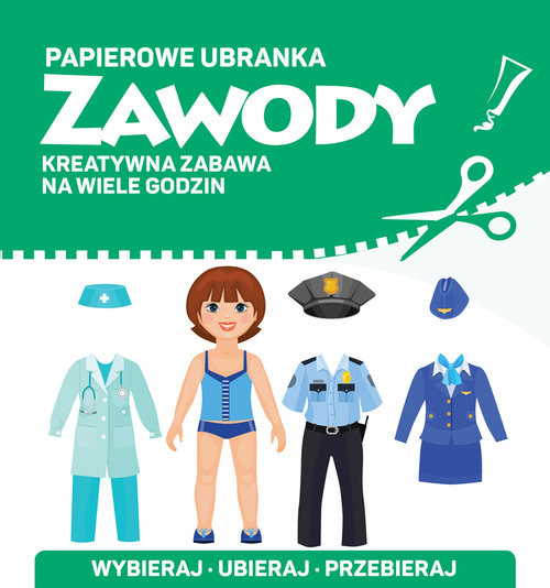 okładka Papierowe ubranka Zawody książka