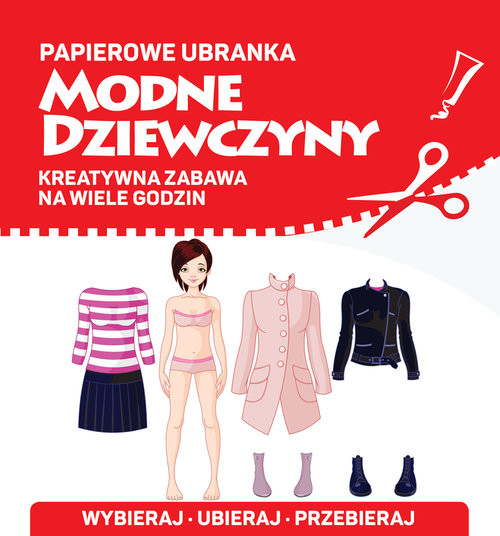 okładka Papierowe ubranka Modne dziewczyny książka