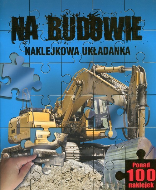 okładka Na budowie Naklejkowa układanka książka