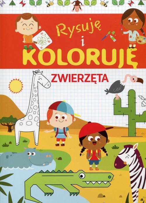 okładka Rysuję i koloruję Zwierzęta książka | M. Floreale, R. il. Cianetti