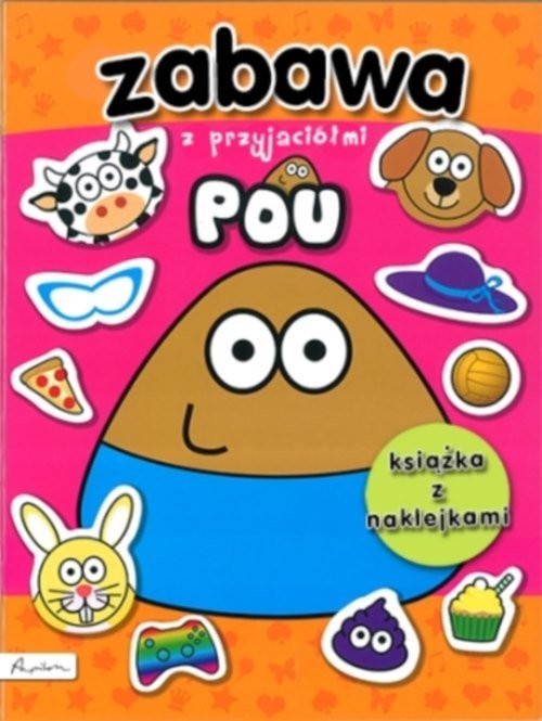 okładka POU. Zabawa z przyjaciółmi. Książka z naklejkami książka