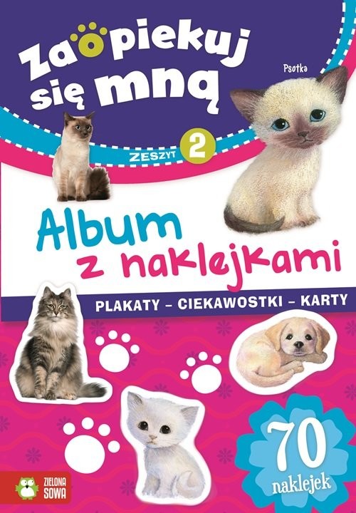 okładka Zaopiekuj się mną Album z naklejkami Część 2 książka