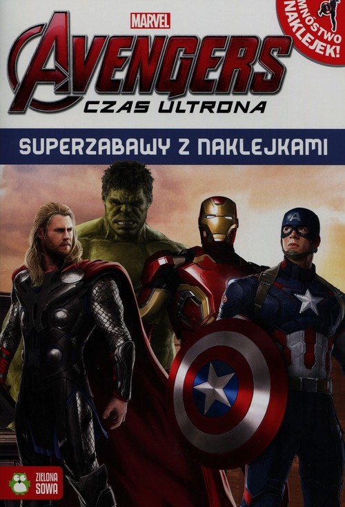 okładka Superzabawy z naklejkami Avengers Czas Ultrona książka