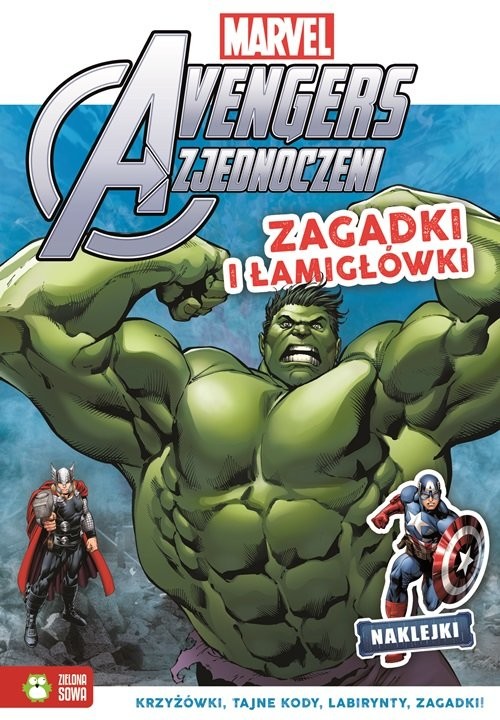 okładka Zagadki i łamigłówki Marvel Avengers książka