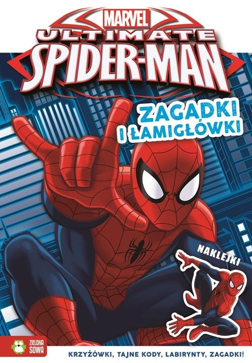 okładka Zagadki i łamigłówki Marvel Ultimate Spider-Man książka