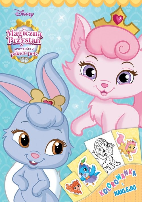 okładka Palace Pets Magiczna przystań Kolorowanka i naklejki książka