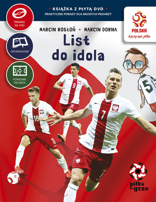 okładka PZPN Piłka w grze List do idola + DVD książka | Marcin Rosłoń, Marcin Dorna