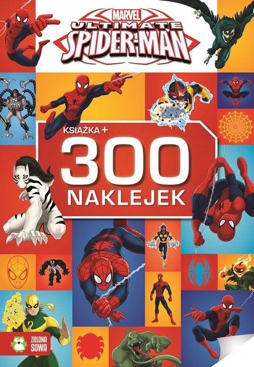 okładka Spider Man 300 naklejek książka