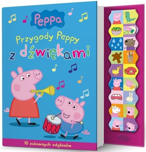 okładka Świnka Peppa Przygody Peppy z dźwiękami książka