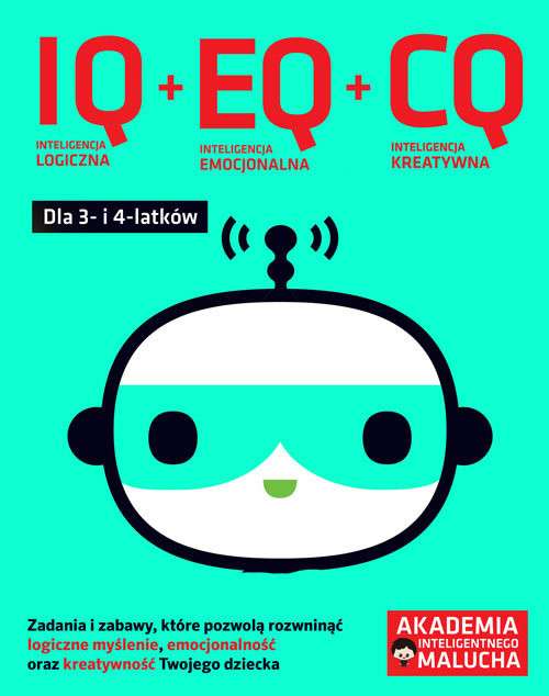 okładka IQ + EQ + CQ dla 3-4 latków książka