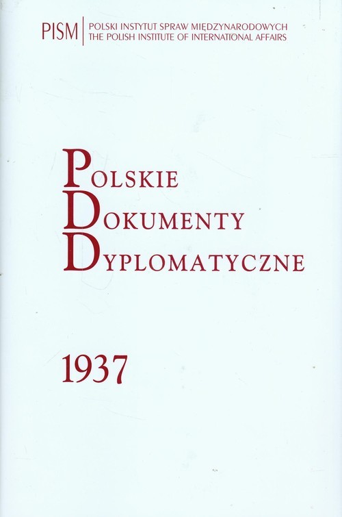 okładka Polskie Dokumenty Dyplomatyczne 1937 książka