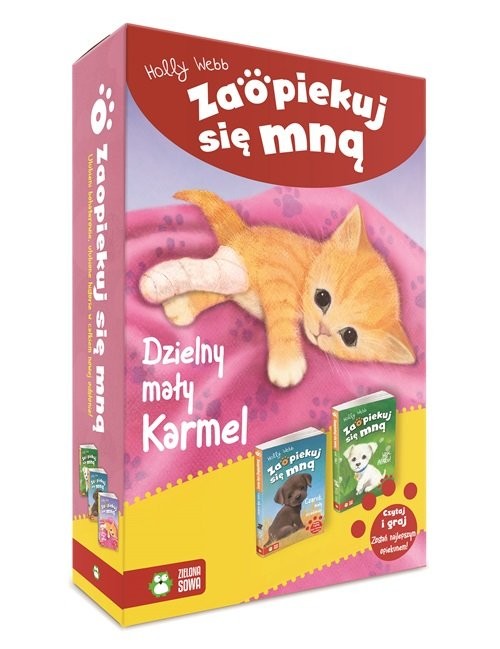 okładka Zaopiekuj się mną Dzielny mały Karmel / Czaruś, mały uciekinier / Wróć, Alfiku! Pakiet książka | Holly Webb