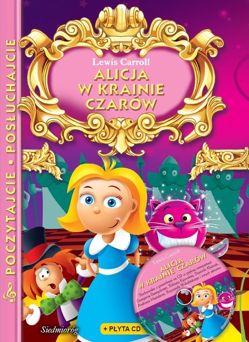 okładka Alicja w krainie czarów z płytą CD Poczytajcie, posłuchajcie książka | Lewis Carroll