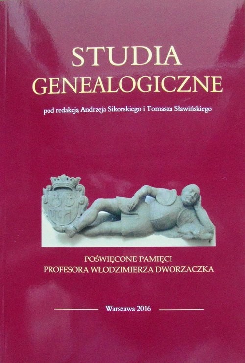 okładka Studia genealogiczne poświęcone pamięci Profesora Włodzimierza Dworzaczka książka
