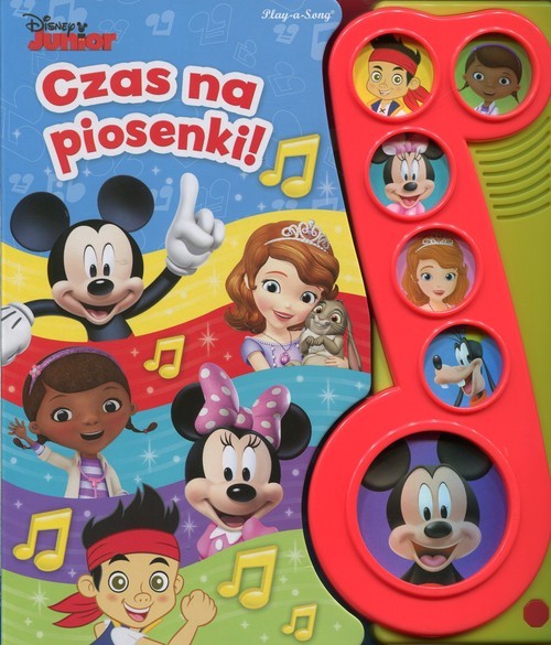 okładka Disney Junior Czas na piosenki książka | Praca Zbiorowa