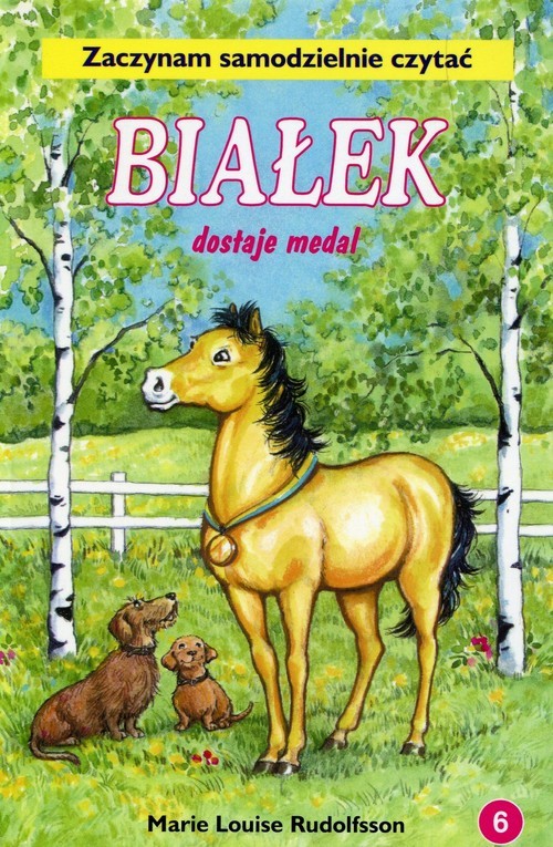 okładka Białek dostaje medal Tom 6 Zaczynam samodzielnie czytać książka | Marie Louise Rudolfsson