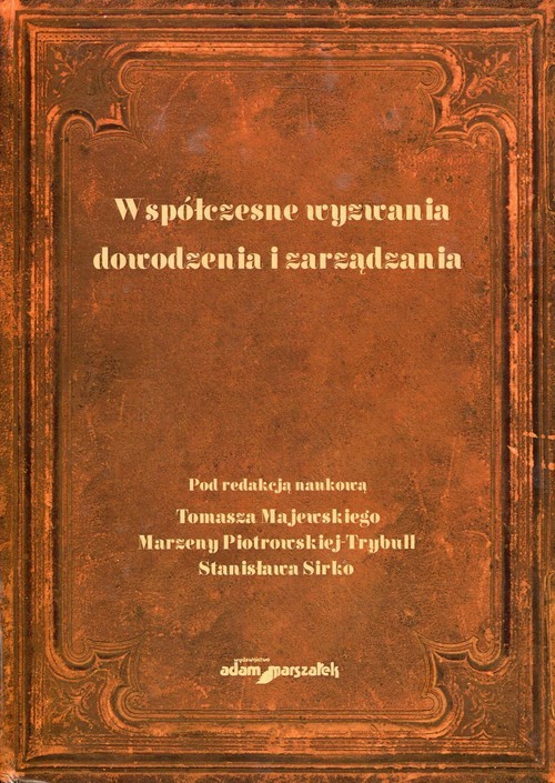 okładka Współczesne wyzwania dowodzenia i zarządzania książka