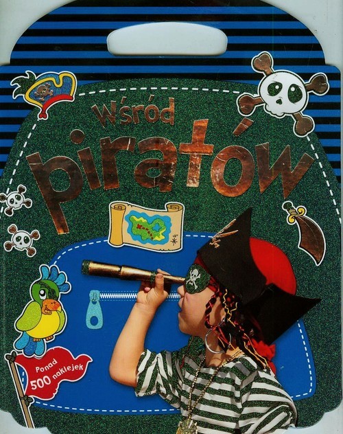 okładka Wśród piratów z naklejkami książka | Praca Zbiorowa