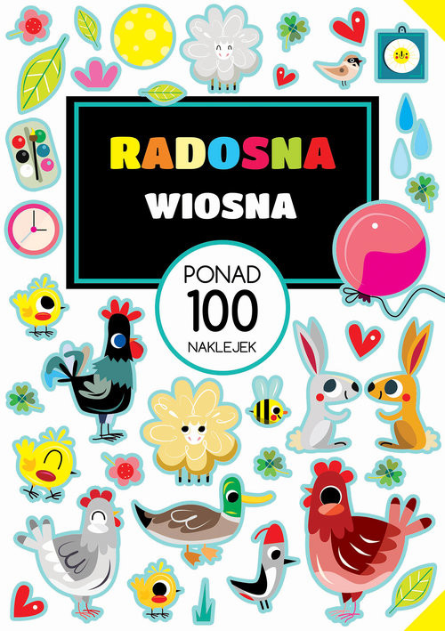 okładka Radosna wiosna Ponad 100 naklejek książka