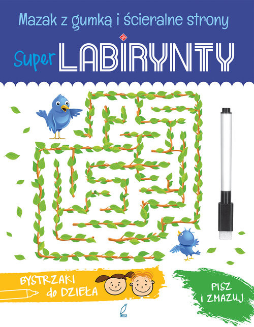 okładka Super labirynty Książka z mazakiem książka