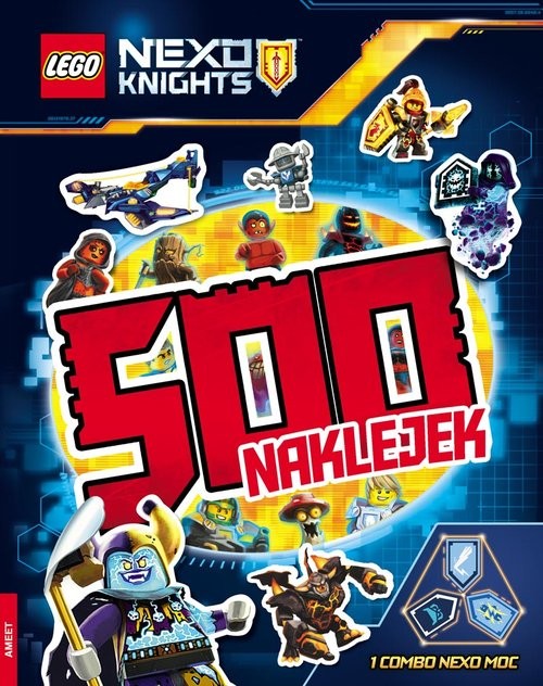 okładka Lego Nexo Knights 500 naklejek książka
