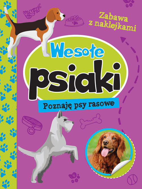okładka Wesołe psiaki Poznaję psy rasowe książka