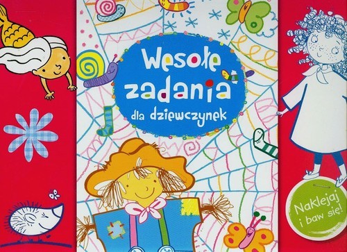 okładka Wesołe zadania dla dziewczynek Naklejaj i baw się książka | Anna Wiśniewska