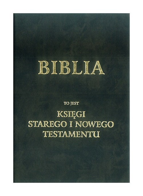 okładka Biblia to jest księgi Starego i Nowego Testamentu wg. J. Wujka książka