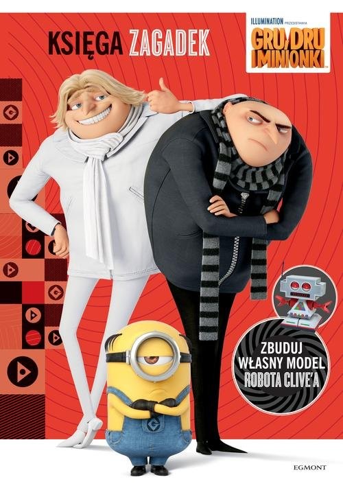 okładka Gru Dru i Minionki Księga zagadek książka