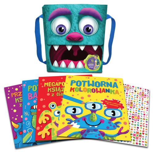 okładka Plecaczek Potwór pakiet książka
