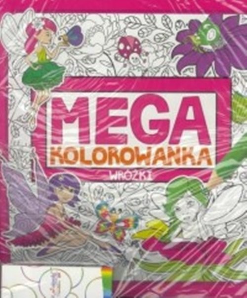 okładka Megakolorowanka Wróżki z kredkami książka