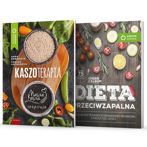 okładka Dieta przeciwzapalna / Kaszoterapia Pakiet książka | Cherie Calbom, Anna Kowalczyk, Antoniszyn Tomasz