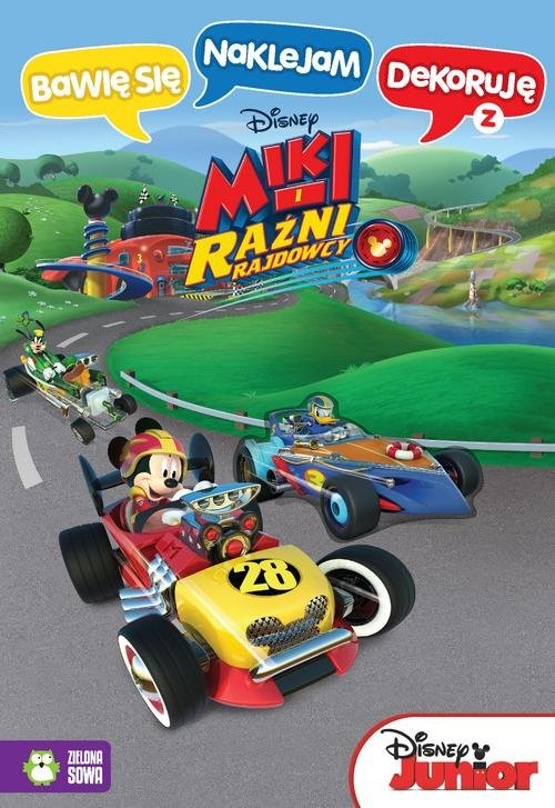 okładka Bawię się naklejam dekoruję z Mikim i Raźnymi Rajdowcami książka
