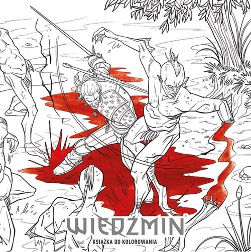 okładka Wiedźmin. Książka do kolorowania książka