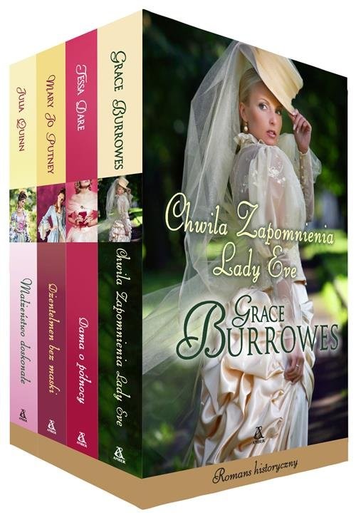 okładka Chwila zapomienia lady Eve / Dama o północy / Dżentelmen bez maski / Małżeństwo doskonałe Pakiet książka | Grace Burrowes, Tessa Dare, Jo Putney Maru, Julia Quinn