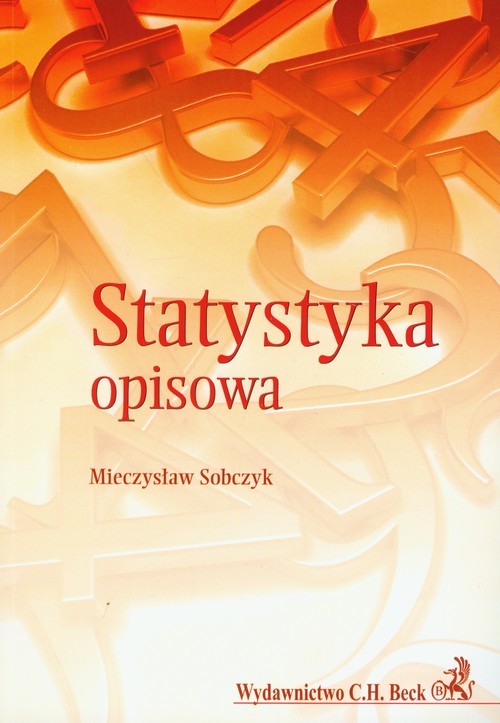 okładka Statystyka opisowa książka | Sobczyk Mieczysław