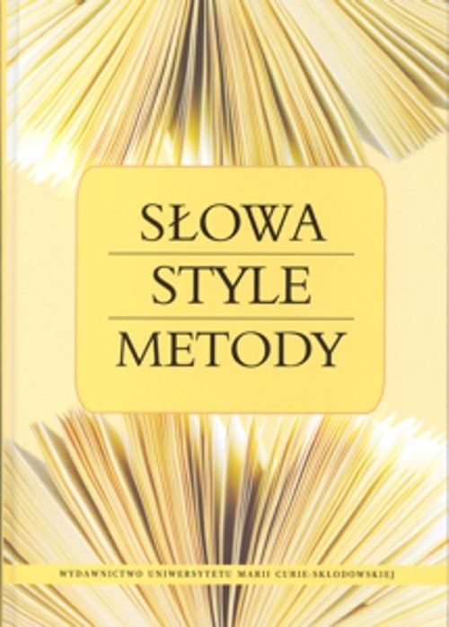 okładka Słowa Style Metody książka