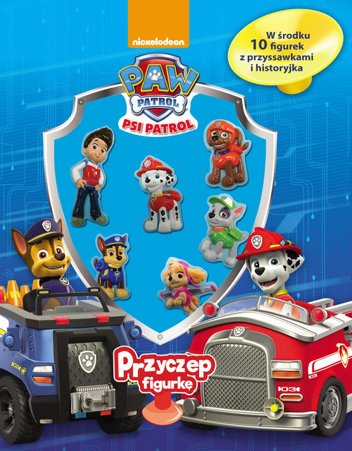 okładka Psi Patrol Przyczep figurkę książka