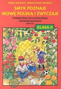 okładka Smyk poznaje mowę 2 Podręcznik Semestr 1 książka | Teresa Malepsza, Janina Agata Dembska