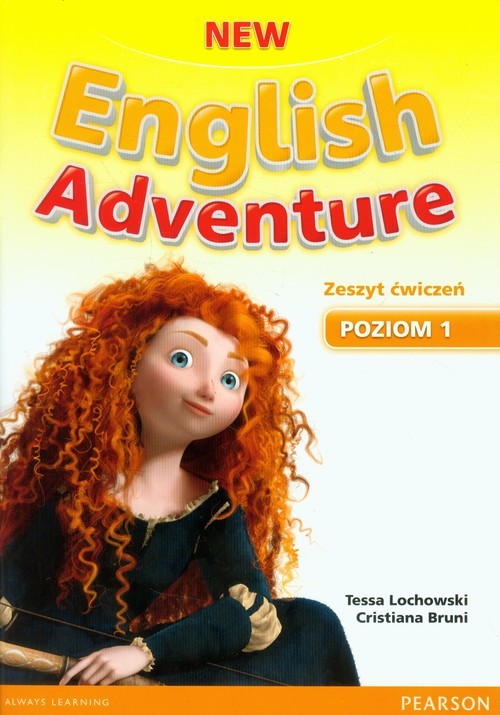 okładka New English Adventure 1 Zeszyt ćwiczeń z płytą DVD książka | Tessa Lochowski, Cristiana Bruni