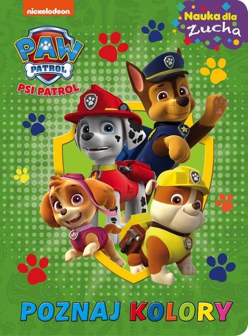 okładka Psi Patrol Nauka dla zucha Poznaj kolory książka