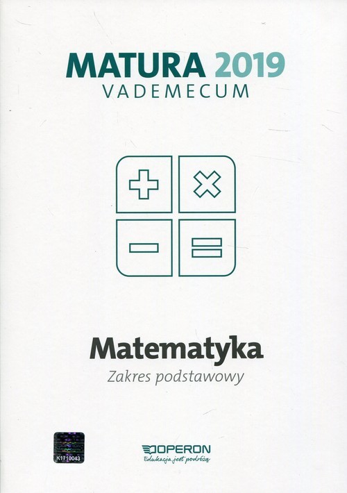 okładka Matematyka Matura 2019 Vademecum Zakres postawowy książka | Gałązka Kinga