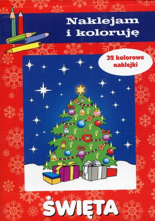 okładka Święta Naklejam i koloruję książka
